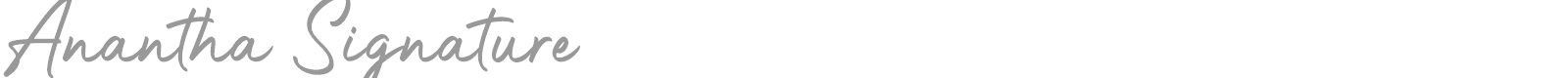 Anantha Signature font preview